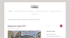 Desktop Screenshot of literatugatve.lt